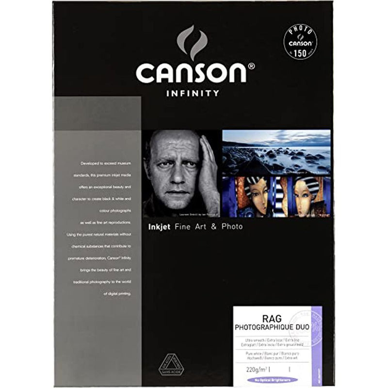 Canson Rag Photographique DUO A4 220 gr. 10 fogli OPACA