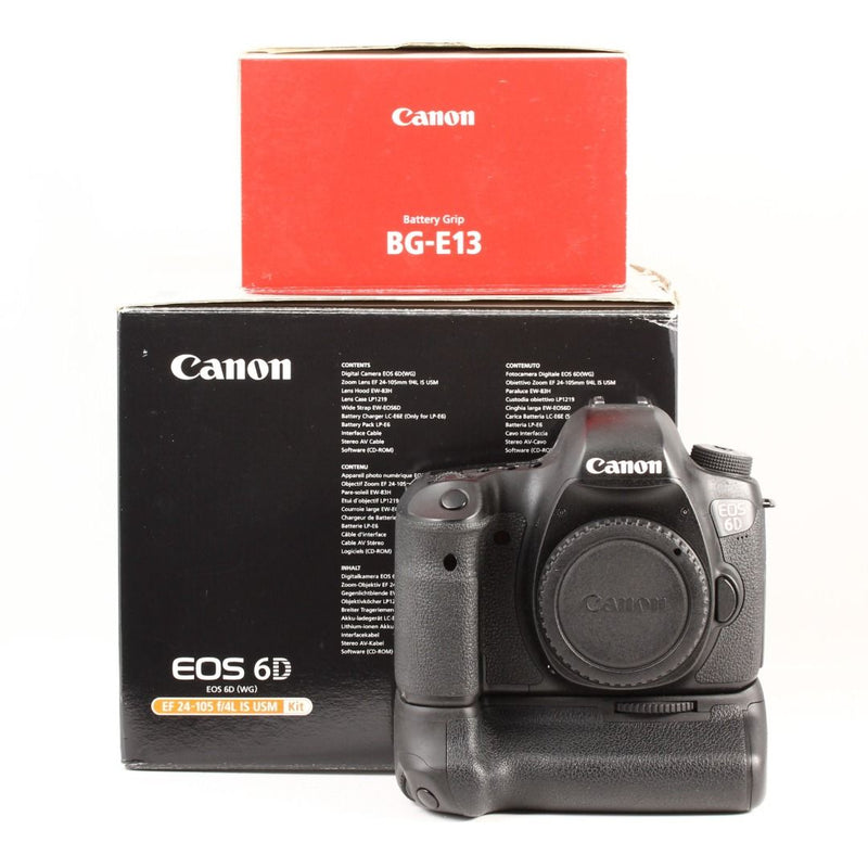 Canon Eos 6D Corpo + Battery Grip  BG-E13 29.300 scatti usato 023022003473