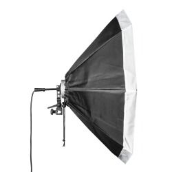 Walimex Daylight 360 con softbox ottagonale, Ø 80cm kit 2 luci 15341