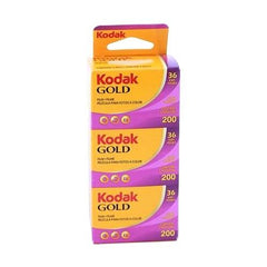 Kodak Gold 200 Film 135 mm 36 pose Tripack Confezione 3 pellicole