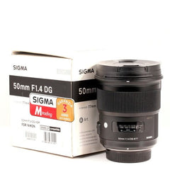 Sigma 50mm f/1.4 DG HSM Art per Nikon F Usato 50977170#137/2022