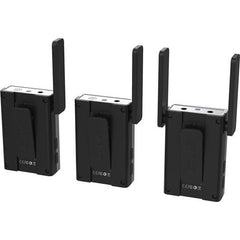 Synco Wmic TS Sistema Microfonico wireless UHF 150m 1 Ricevitore 2 Trasmettitori